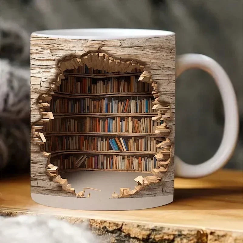 Mug Bibliothèque 3D