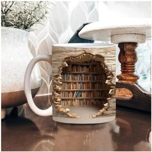 Mug Bibliothèque 3D