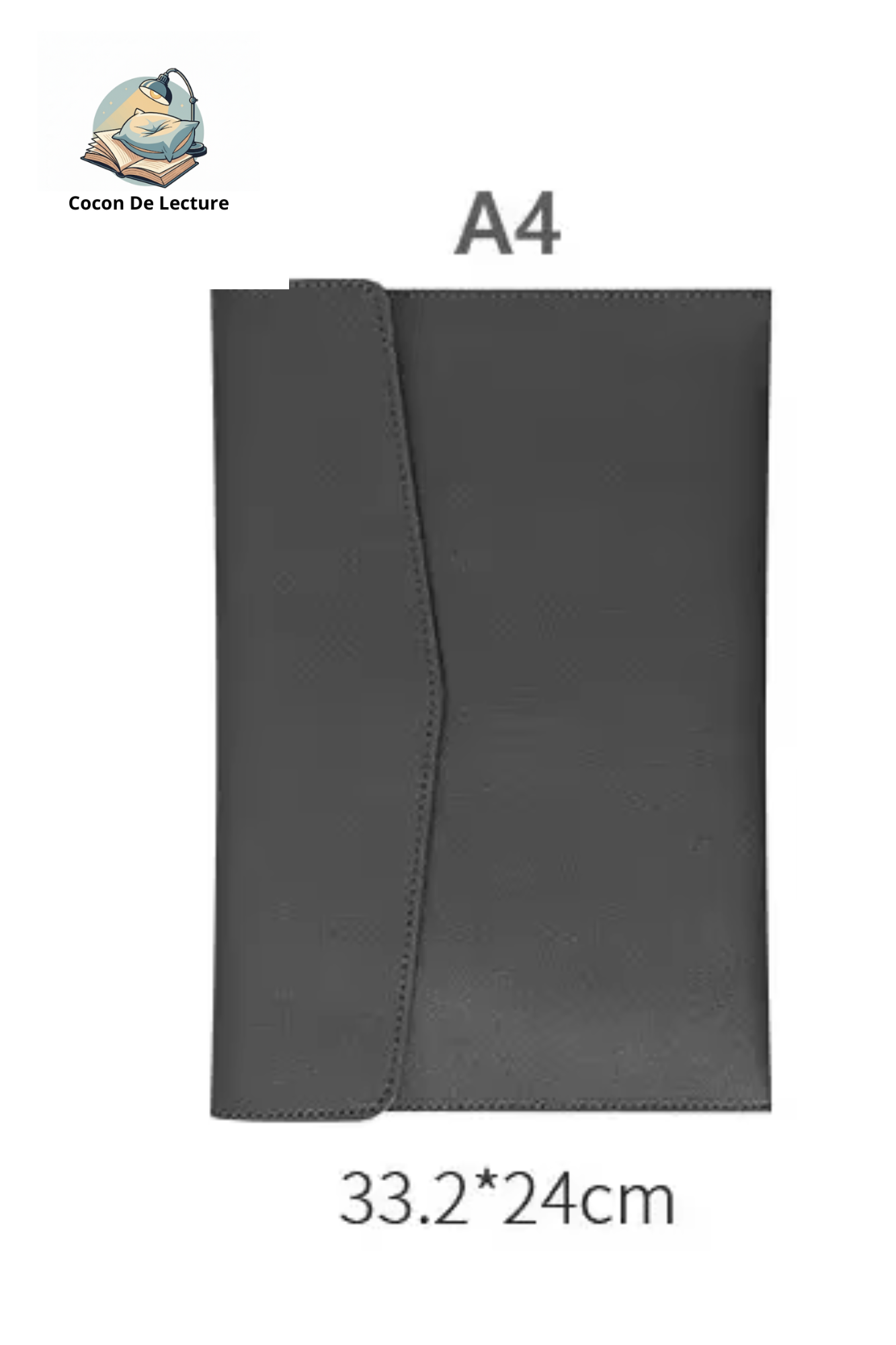 Porte-Livre d'Étude en Cuir A4 – Protection Élégante et Organisée